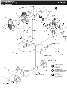 Part Location Diagram of VM06-THB Campbell Hausfeld Check Valve, 3/8-inch Compression x 1/2-inch Mpt